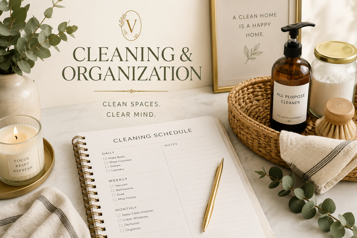 Cleaning & Organization